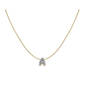 Rosefield Pave Letter A Necklace JNMAG-J1073 from Rosefield