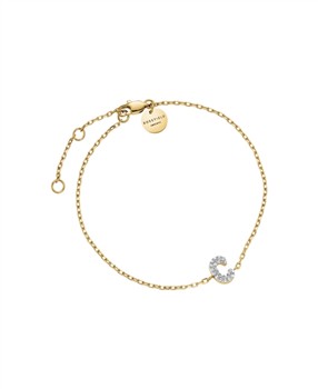 Rosefield Pave Letter C Bracelet JBMCG-J1103 from Rosefield