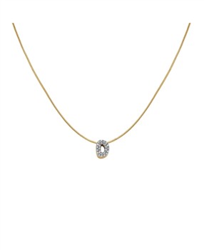 Rosefield Pave Letter D Necklace JNMDG-J1076 from Rosefield