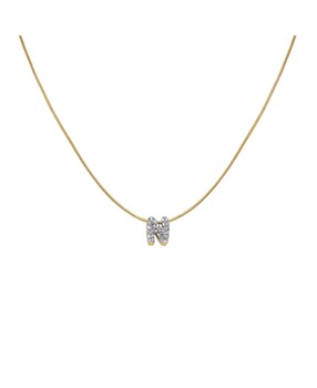 Rosefield Pave Letter N Necklace JNMNG-J1086 from Rosefield