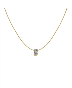 Rosefield Pave Letter S Necklace JNMSG-J1091 from Rosefield
