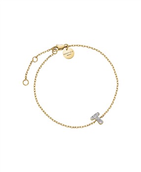Rosefield Pave Letter T Bracelet JBMTG-J1120 from Rosefield