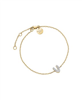 Rosefield Pave Letter V Bracelet JBMVG-J1122 from Rosefield