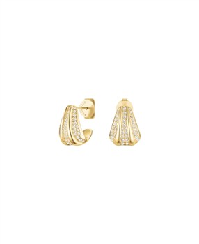 Rosefield Pave Striped Studs JEPSG-J1228 from Rosefield