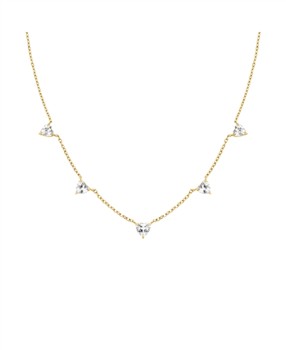 Rosefield Row of Hearts Necklace JNRHG-J1005 from Rosefield