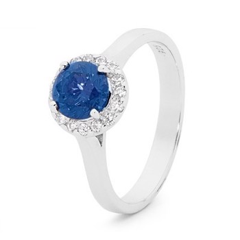 Ring with zirkonia, from Bee