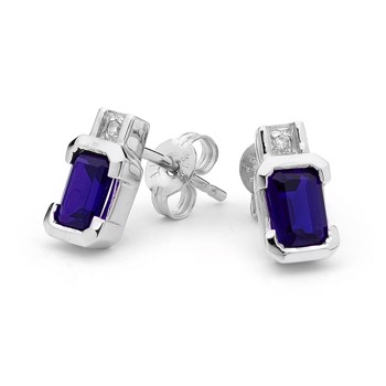 earrings with gemset, from Bee