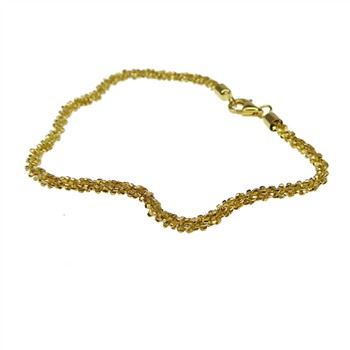 Armbånd & halskæde - Goldplated/925-DiamondCut=2,8mm diameter 21cm from San - Links of Joy
