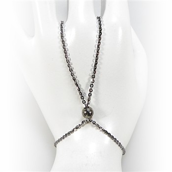 Hand Jewellery Sterlingsølv/925  Black rhodium L from San - Links of Joy