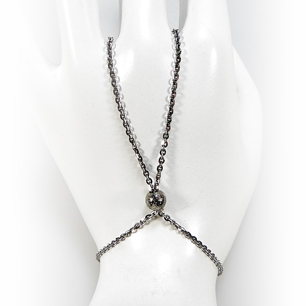 Hand Jewellery Sterlingsølv/925  Black rhodium S from San - Links of Joy