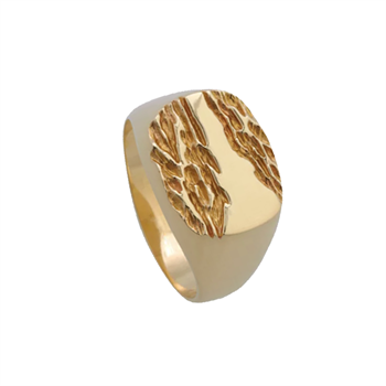 Randers Sølv's Handmade men's finger ring in 8 ct gold