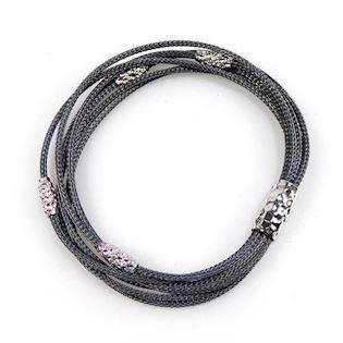 San - Link of joy 925 sterling silver bracelet lightly oxidized, model 78305