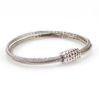 San - Link of joy 925 sterling silver bracelet rhodium plated, model 86805