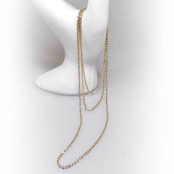 San - Link of joy 925 sterling silver necklace gold plated, model 93207