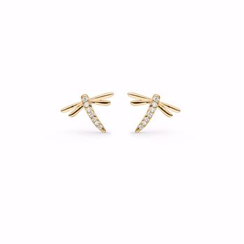 Seville ABBIE gold-plated silver zirconia earrings