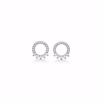 Seville Jewelry Ellie silver cubic zirconia earrings