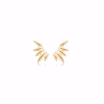 Guld & Sølv Design Seville gold-plated silver stud earrings