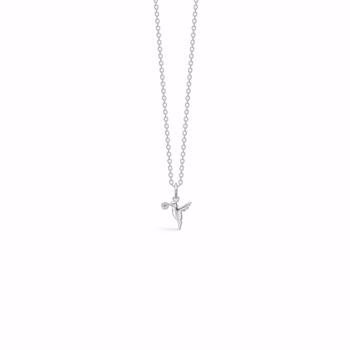 Seville bird necklace in 925 sterling silver with zirconia