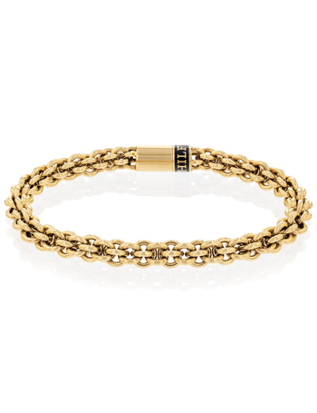 Tommy Hilfiger - Gold-Plated Intertwined Circles Chain Men's Bracelet