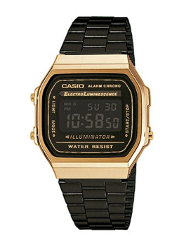 Casio model A168WEGB-1BEF buy it at your Watch and Jewelery shop