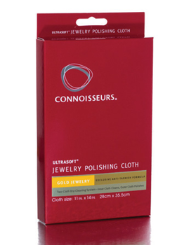 Cleaning cloth for gold jewellery from Connoisseurs