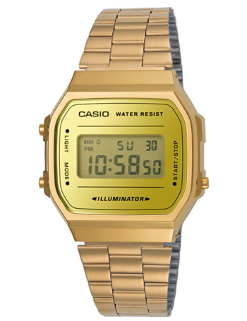 Casio model A168WEGM-9EF buy it at your Watch and Jewelery shop