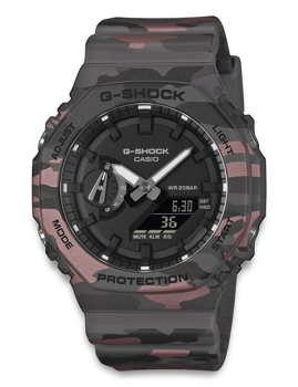 Model GA-2100CM-8AER, autoriseret forhandler Watchandjewelry.shop - English