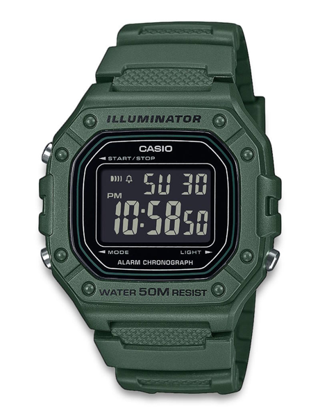 Casio model W-218H-3BVEF buy it at your Watch and Jewelery shop