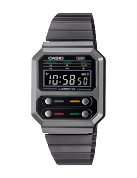 Casio model A100WEGG-1AEF buy it at your Watch and Jewelery shop