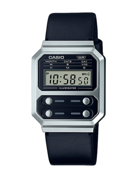 Casio model A100WEL-1AEF buy it at your Watch and Jewelery shop
