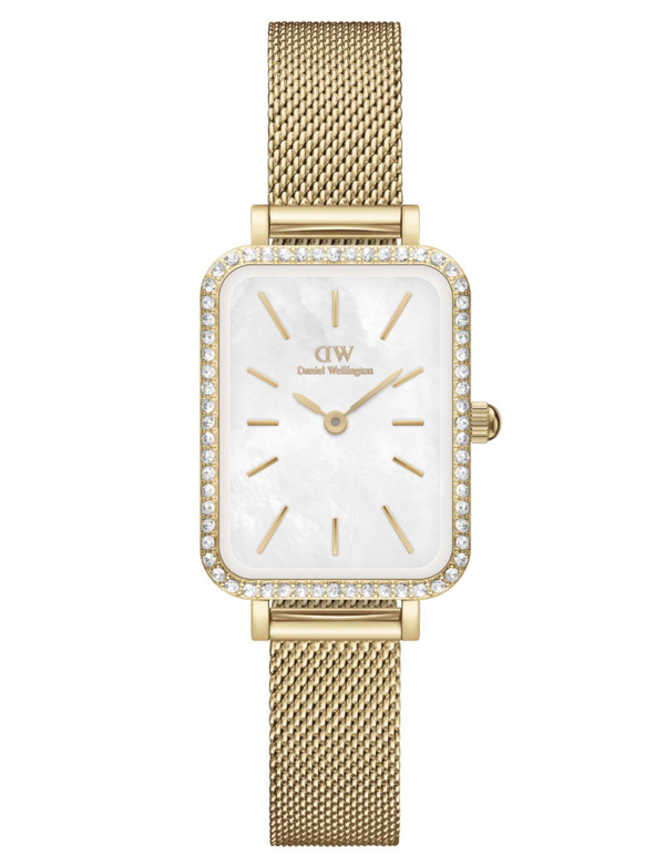 ADW00100668, Daniel Wellington Quadro Bezel Quartz Dame m/lænke