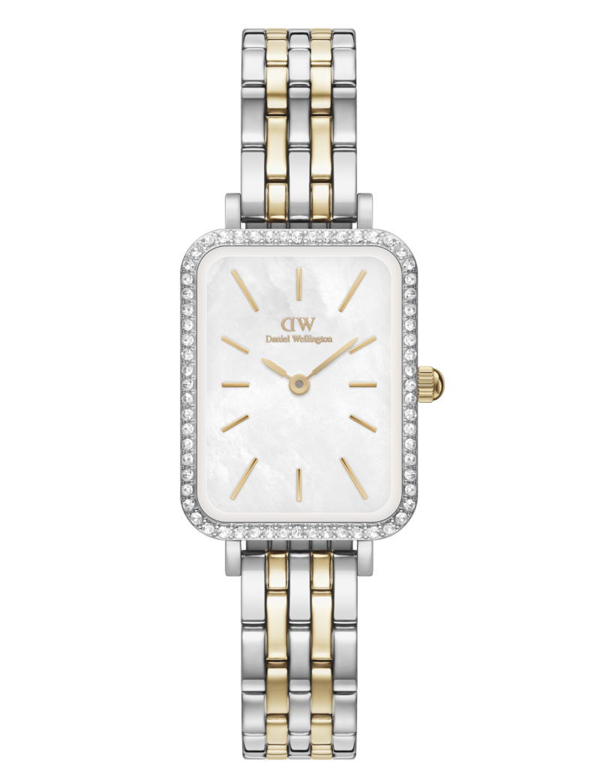 ADW00100671, Daniel Wellington Quadro Bezel Quartz Dame m/lænke