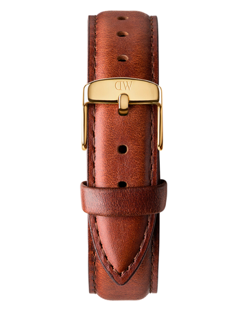 Daniel Wellington Rem Petite strap, 16 mm with goldplated buckle