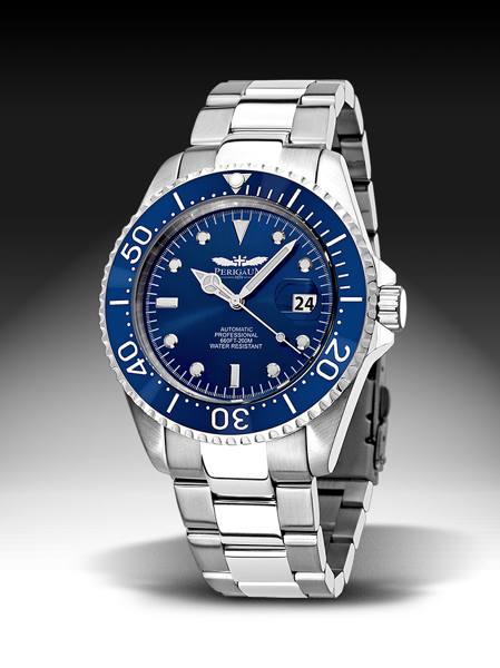 Model P-1308-SS-BL, autoriseret forhandler Watchandjewelry.shop - English