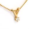 Wesselton gold pendant from Toftegaard with 0,03 ct Wesselton VVS