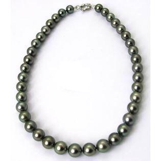 Tahiti pearl necklace with pearls from 10,5 to 9,5 mm, 42 cm