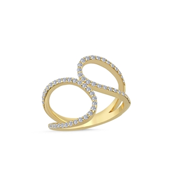 Nuran Ring , with a total of 0,56 ct diamonds Wesselton SI